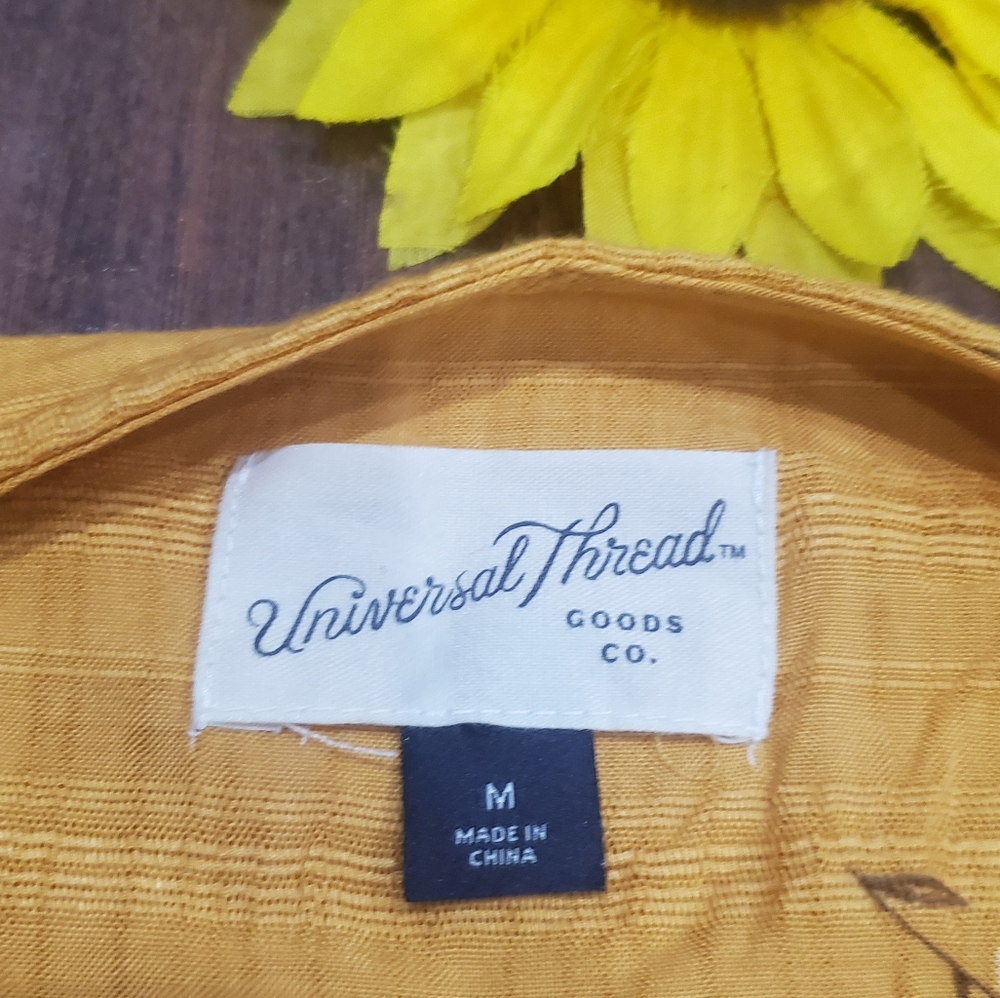 Universal Thread Boho Mustard Top - image 4